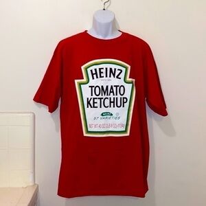 Unisex Heinz Tomato Ketchup Bottle Red Graphic Tee